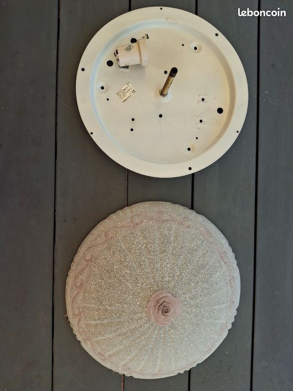 Plafonnier rose et blanc (image 3)