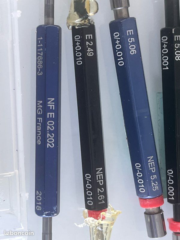 Lot De 5 Tampons Filetés - Pas Métrique : M4x0.7 / M5x0.8 / M6x1 / M8x1.25