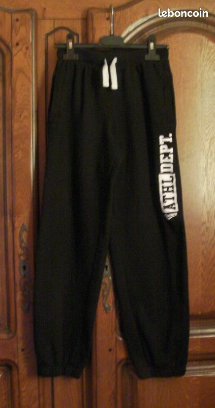 Pantalon jogging noir DOMYOS - Taille 12 ans (image 1)