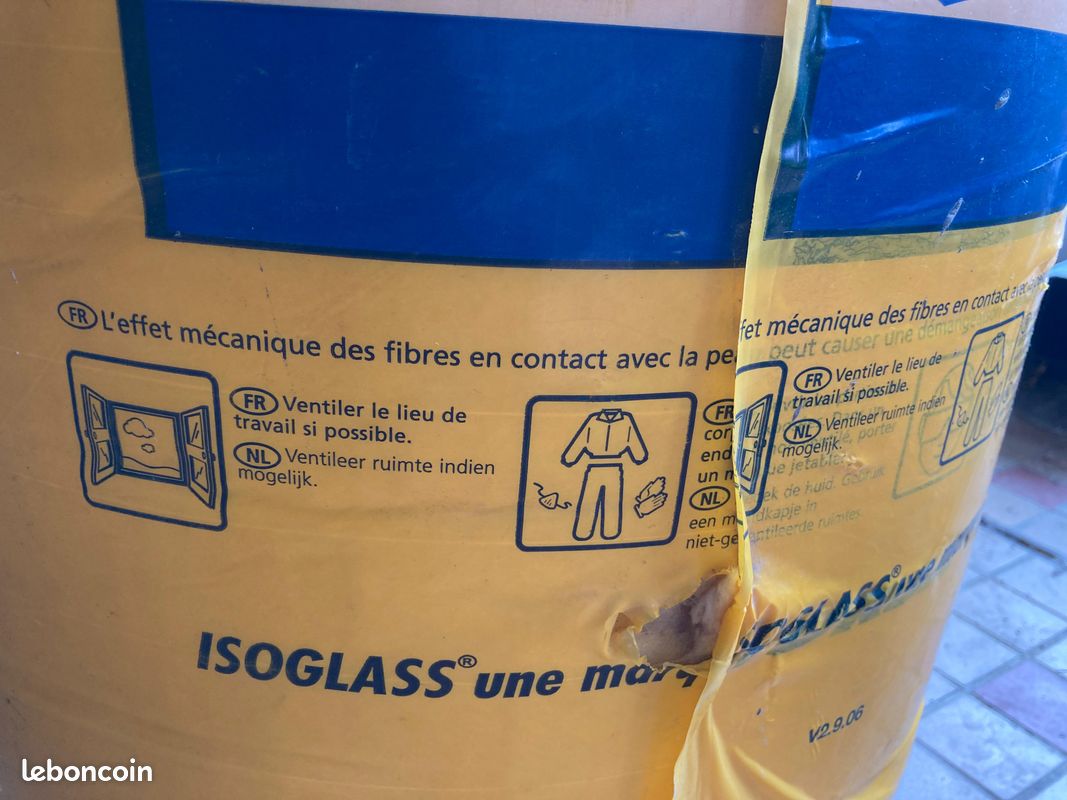 Rouleau isolant laine de verre ISOGLASS – combles, murs, sols, cloisons (image 5)
