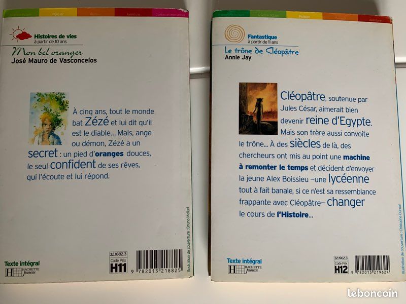 Livre 📖 Mon bel oranger (étudié en classe) Le trône de Cléopâtre (image 2)