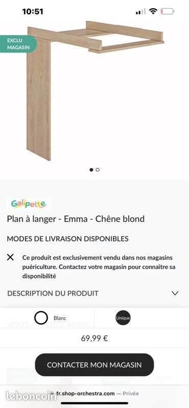 Commode bébé avec plan à langer (image 1)