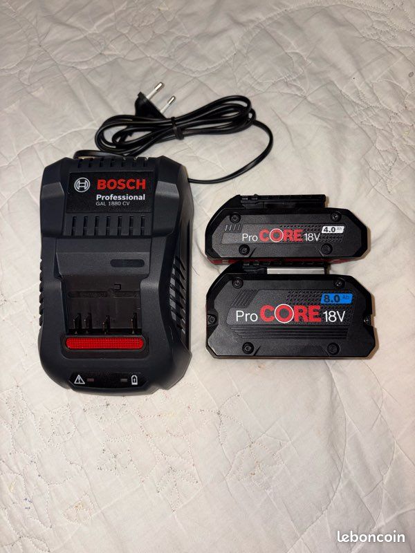 Starter Kit 18V Avec 2 Batteries Procore 8Ah + Chargeur GAL 18v 160 En Bo Te En Carton Bosch 1600a02t5p