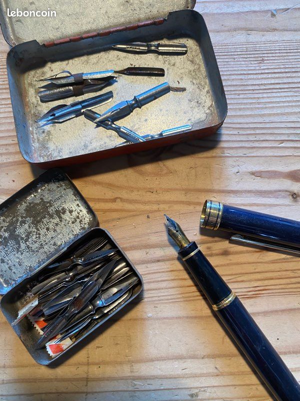 Stylo Plume Ancien à Identifier - Longueur 13.5cm, Occasion, Non Testé, Peut Nécessiter Restauration