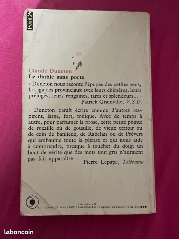 Le diable sans porte. Claude Duneton (image 2)