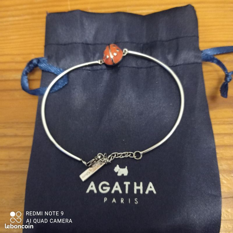 Bracelet Strass Bleu Agatha - Doré, Longueur 19 Cm, Pierres Turquoise, Occasion