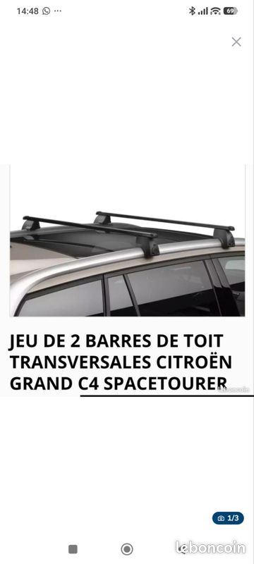 Jeu de barre de toit PEUGEOT/CITROËN (image 1)