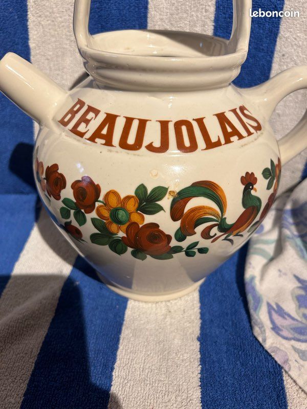 Pichet à anse beaujolais Digoin numéro 6 (image 7)
