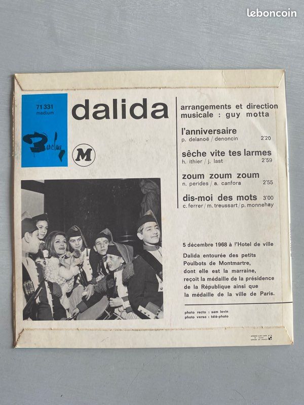 Vinyle Dalida ‎– L'anniversaire (image 2)