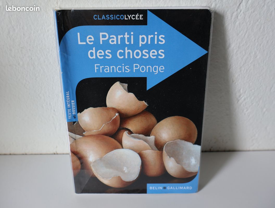 🟢 Livre "Le Parti pris des choses" ClassicoLycée - 1942 - propre couvert (image 1)