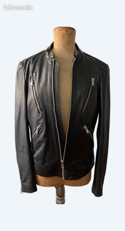 Blouson cuir IKKS Men (image 1)