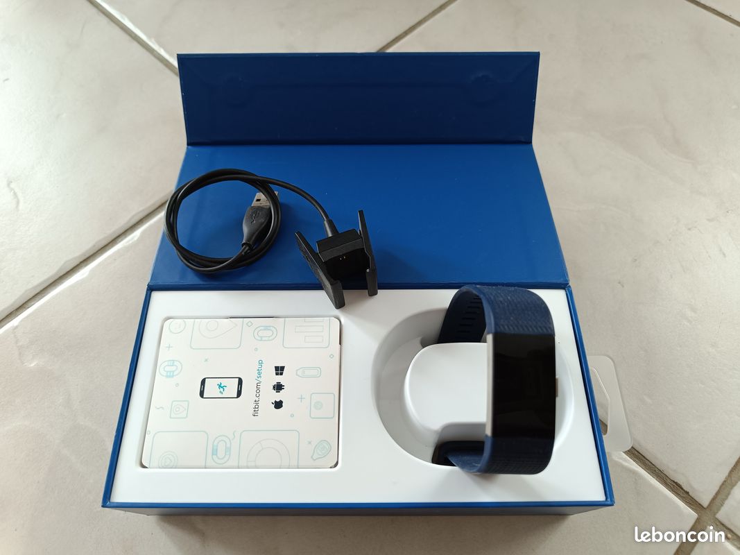 Bracelet Fitbit Charge 2 Grande/Large – Bleu – OEM Neuf Sous Blister