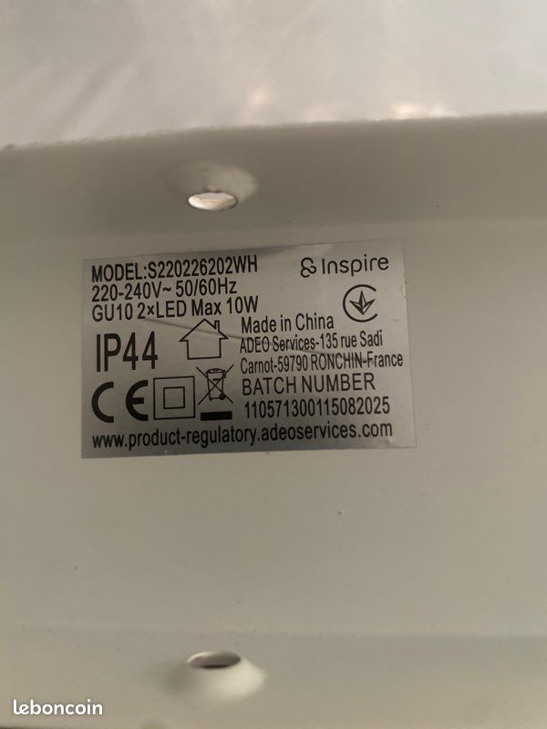 Luminaire spots blanc (image 4)