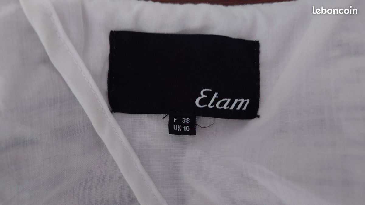Fashion Etam Marque FranÃ§aise Short Blanc Femme Etam Taille