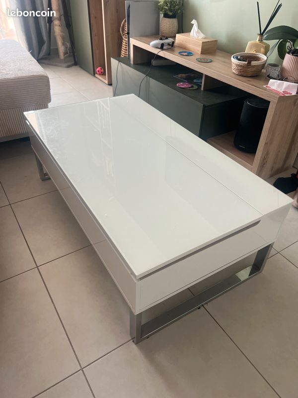 Table basse relevable (image 1)