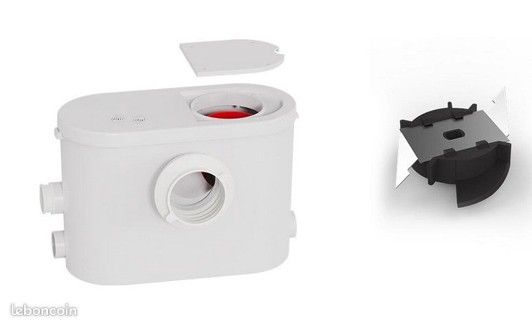 Broyeur WC sanitaire type sanibroyeur SILENCIEUX (image 1)