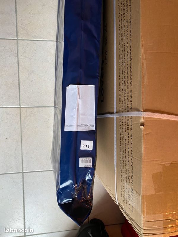 Lit co-dodo bébé enfant en bois blanc avec matelas encore emballé jamais servi (image 6)