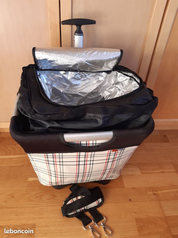 SAC TROLLEY DE COURSES avec SAC ISOTHERME (image 3)