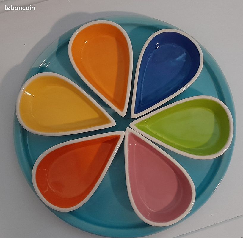 Service en verre pour avocat ou apero (image 1)