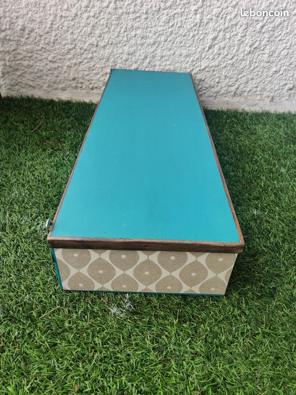 Rangement mural 3 cases en bois (image 3)