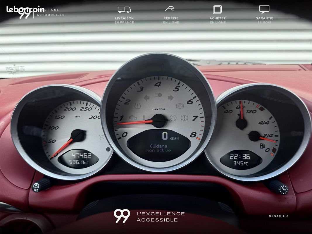 Porsche boxster porsche rs 60 spyder 3.4l 303ch bose echappement sport pcm livraison reprise (image 24)