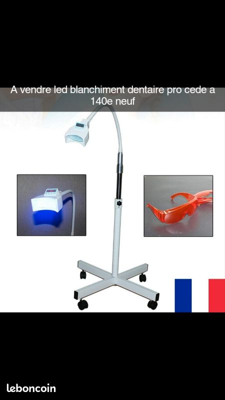 Lampe LED Dentaire Blanchiment Des Dents - Machine Mobile 21W, Lumière Bleue 465nm, Neuve