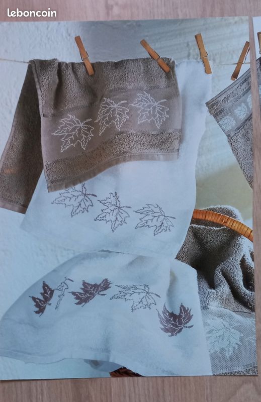 Kit Point De Croix Compté - Broderie, Création Textile, Loisirs Créatifs