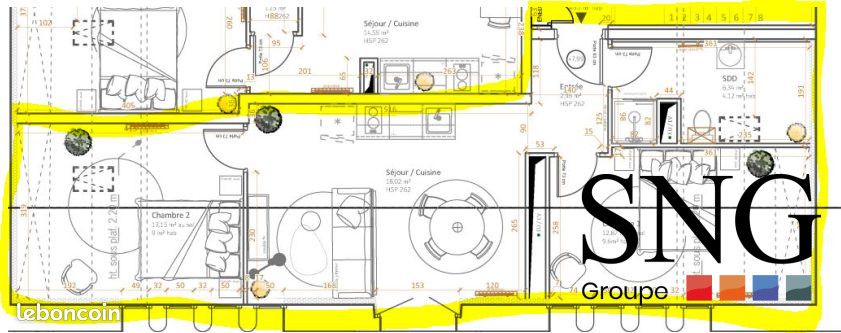 Appartement a louer castres - 1 pièce(s) - 44 m2 - Surfyn
