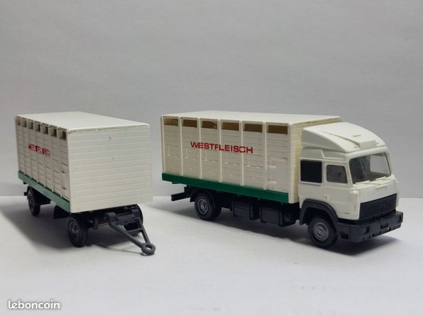 Camion Iveco Star Truck Express Avec Semi-remorque - Modèle Wiking échelle 1/87 - Occasion