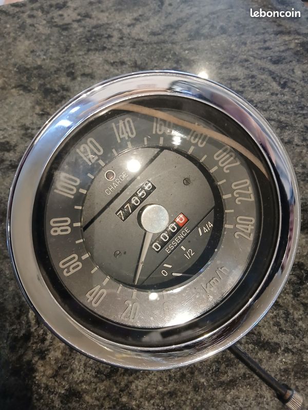 Cadran Compteur De Vitesse Pour Renault Alpine A110 - Vintage, Remanufacturé, Face Avant