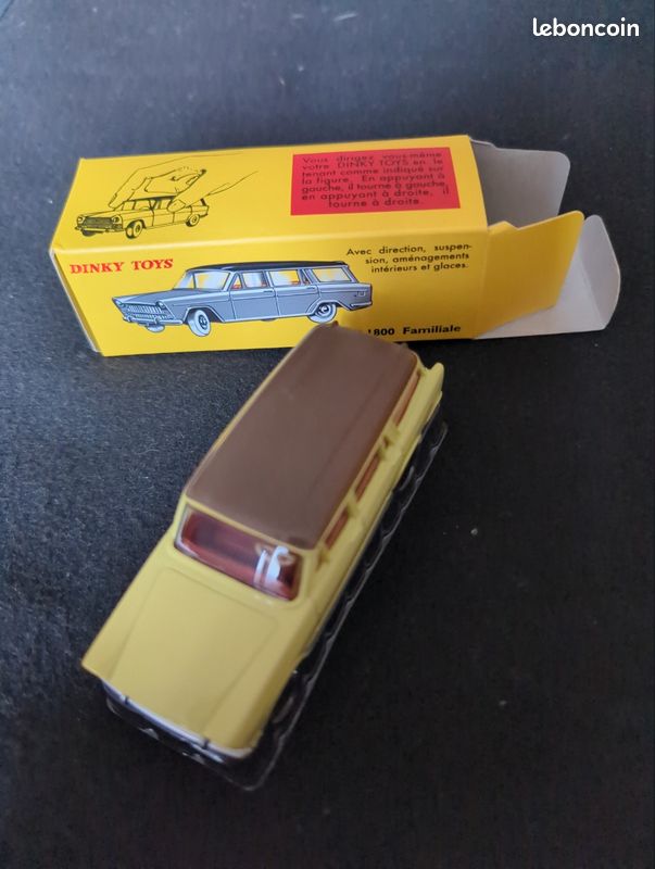 Boîte Vide Dinky Toys N°2 - Fiat 1800 Familiale - Originale