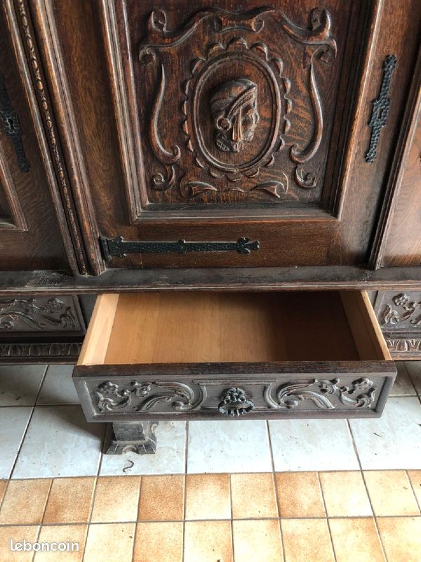 Grande commode d'époque avec socle (image 7)
