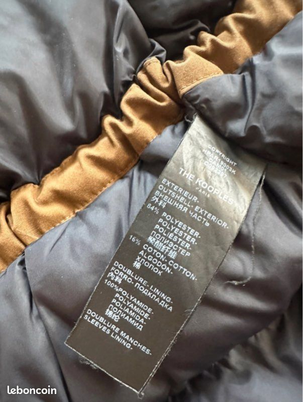 Superbe Parka THE KOOPLES taille S XS manteau marron doudoune
