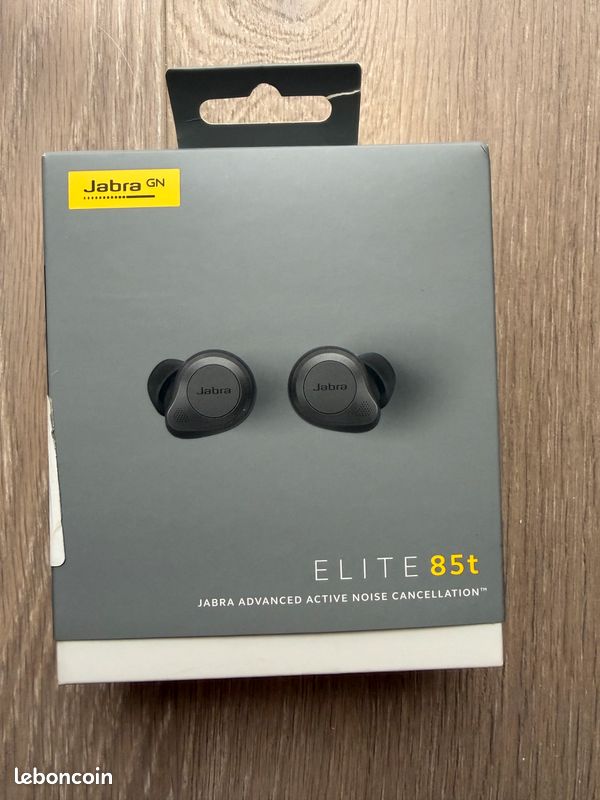 NEUFS Ecouteurs sans fil True Wireless Jabra Elite 85t avec réduction active de bruit Noir Titane (image 1)