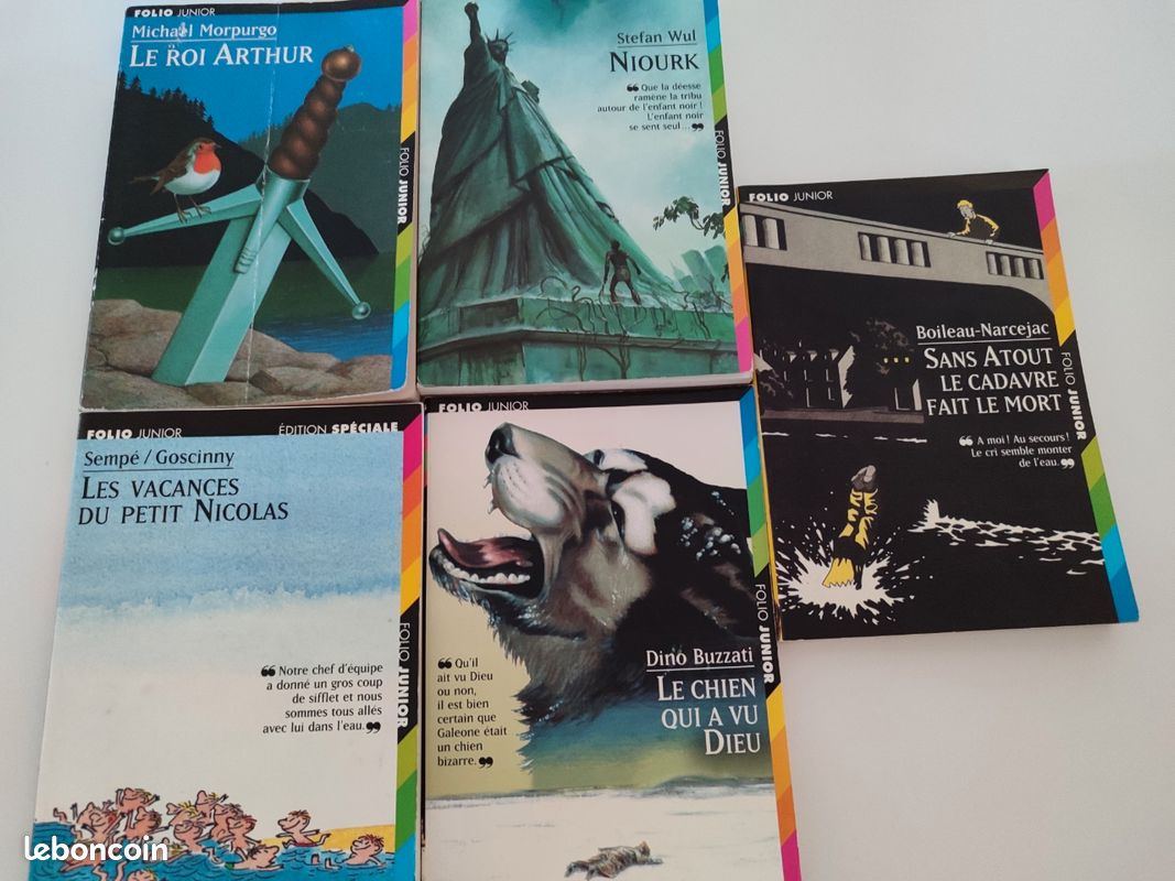Lot 5 livres Folio Junior (image 1)