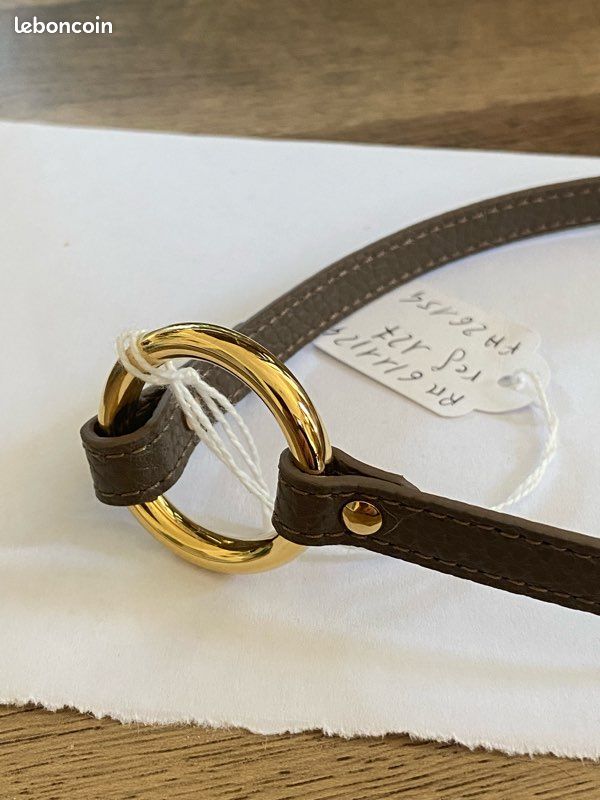 Kit tutoriel bracelet cuir marron et noir geometrique