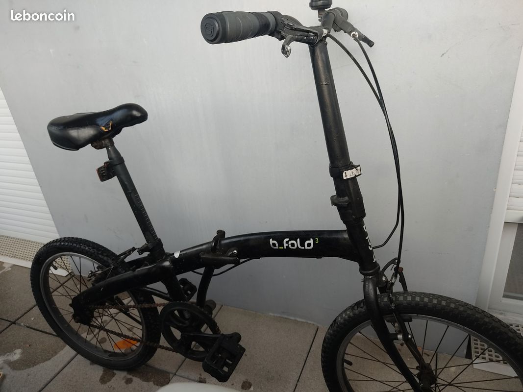 Velo Pliable Velo Noir Decathlon Vélo Décathlon B Fold Noir