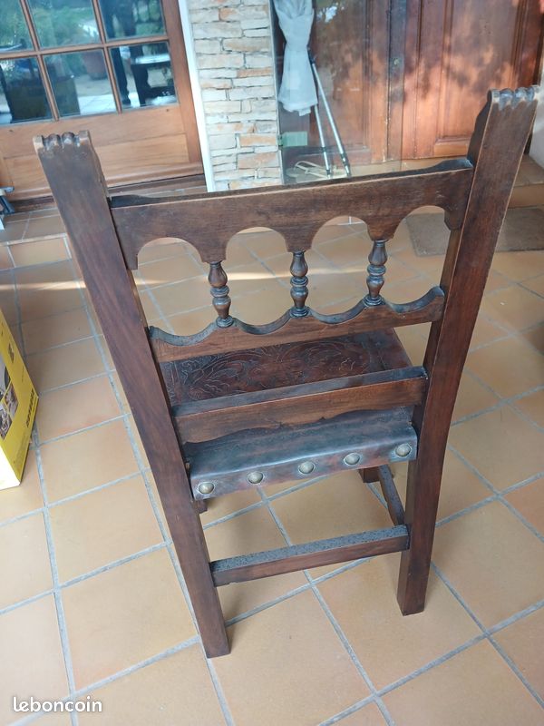 Chaise type renaissance espagnole (image 3)