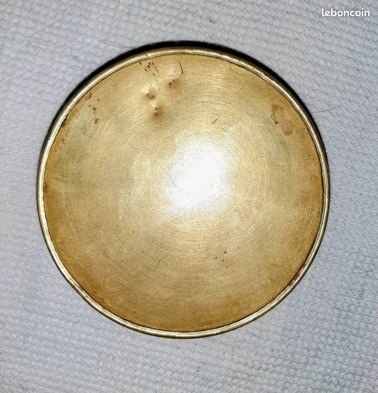 Cendrier De Voyage Vintage En Laiton - Objet Déco Rétro