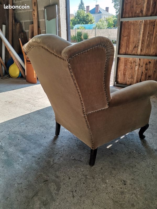 Fauteuil ancien genre anglais (image 3)