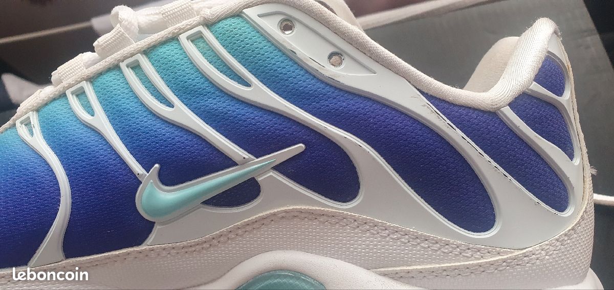 Tn Aqua Blue Tn Blanche Bleu Violet Nike Air Max Plus TN Bleached