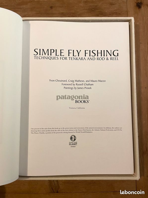 Simple Fly Fishing Yvon Chouinard Édition Limitée 500 ex Livres