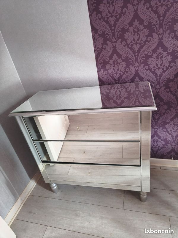 2 commodes miroirs à tiroirs (image 1)