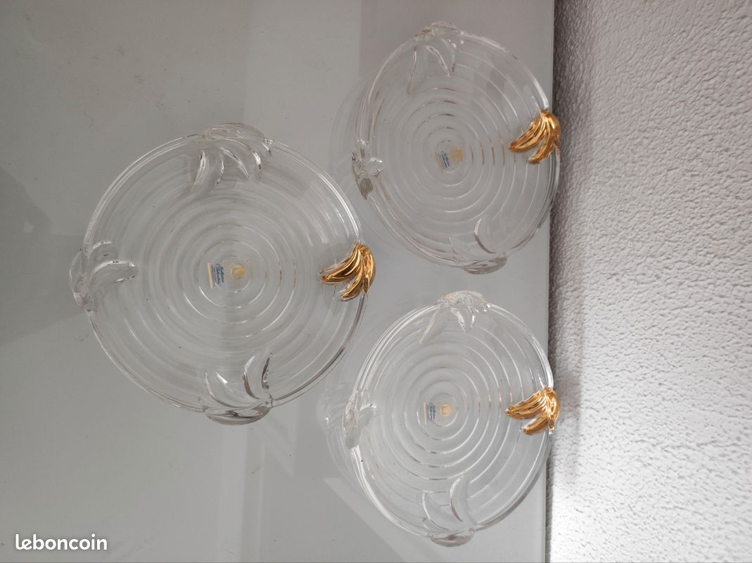 Lot de 3 assiettes neuves Walther glas (image 1)