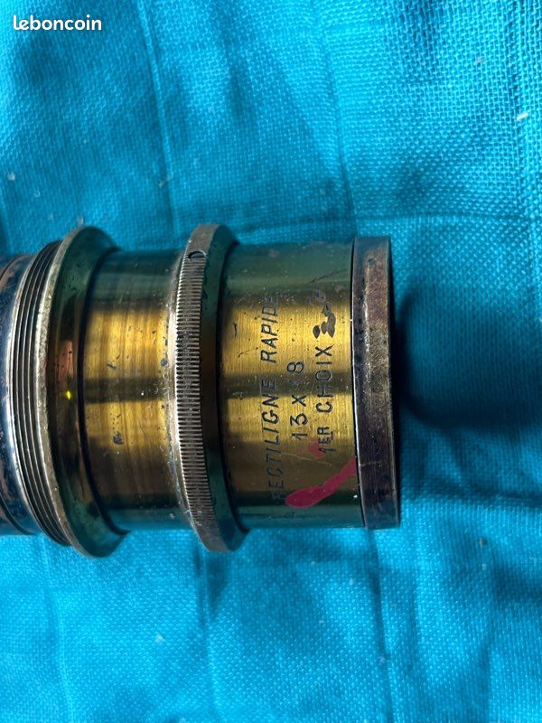 Objectif Ancien EM Target Rectiligne Extra Rapide Série B 13x18, 210mm #2394