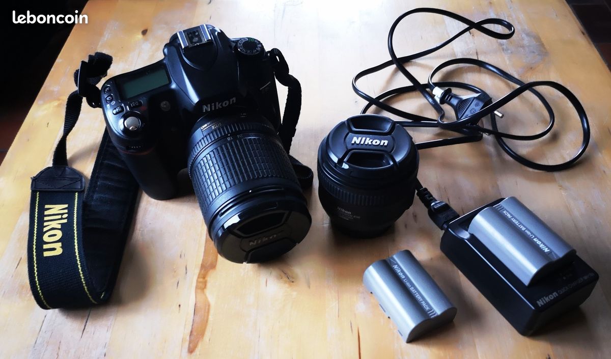 Appareil photo Nikon D80 boîtier + 2 objectifs (image 1)