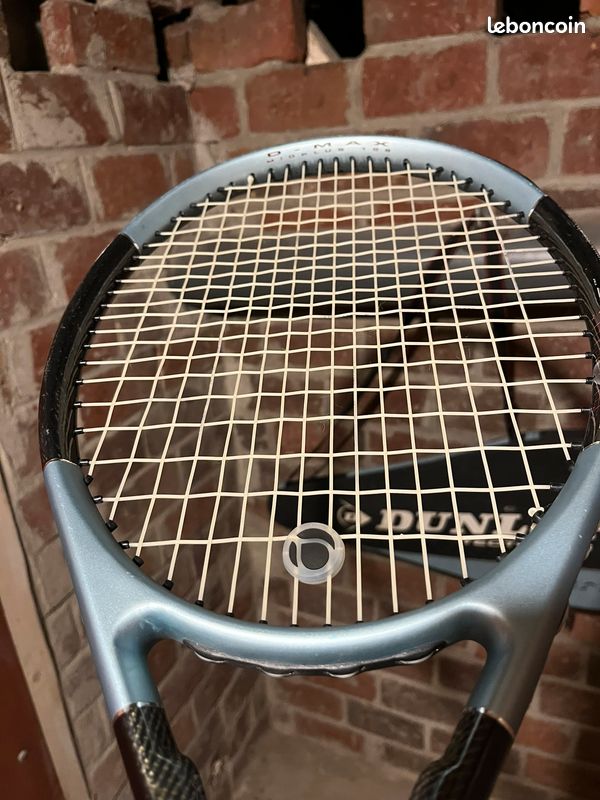 Raquette De Squash Dunlop Silver Max, Grip 4 3/8, Avec Couvercle, Très Bon état