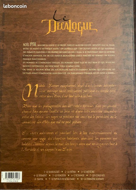 Bande dessinée : Le Décalogue, tome 3 en édition originale 05/2001, Charles, Glénat (image 5)