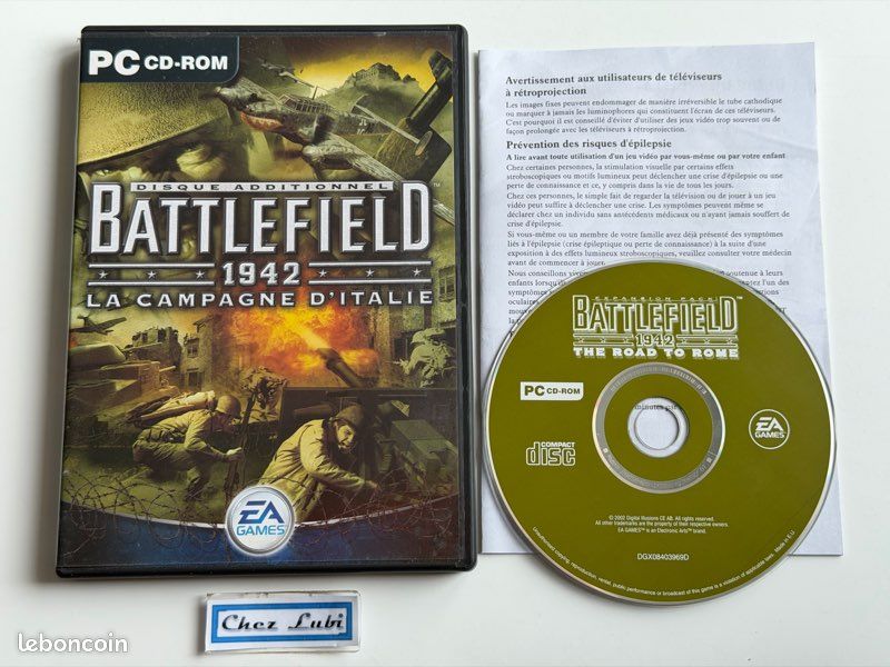 Battlefield 1942 La Campagne D'Italie - Extension - PC - FR - Avec Notice - Jeux vidéo