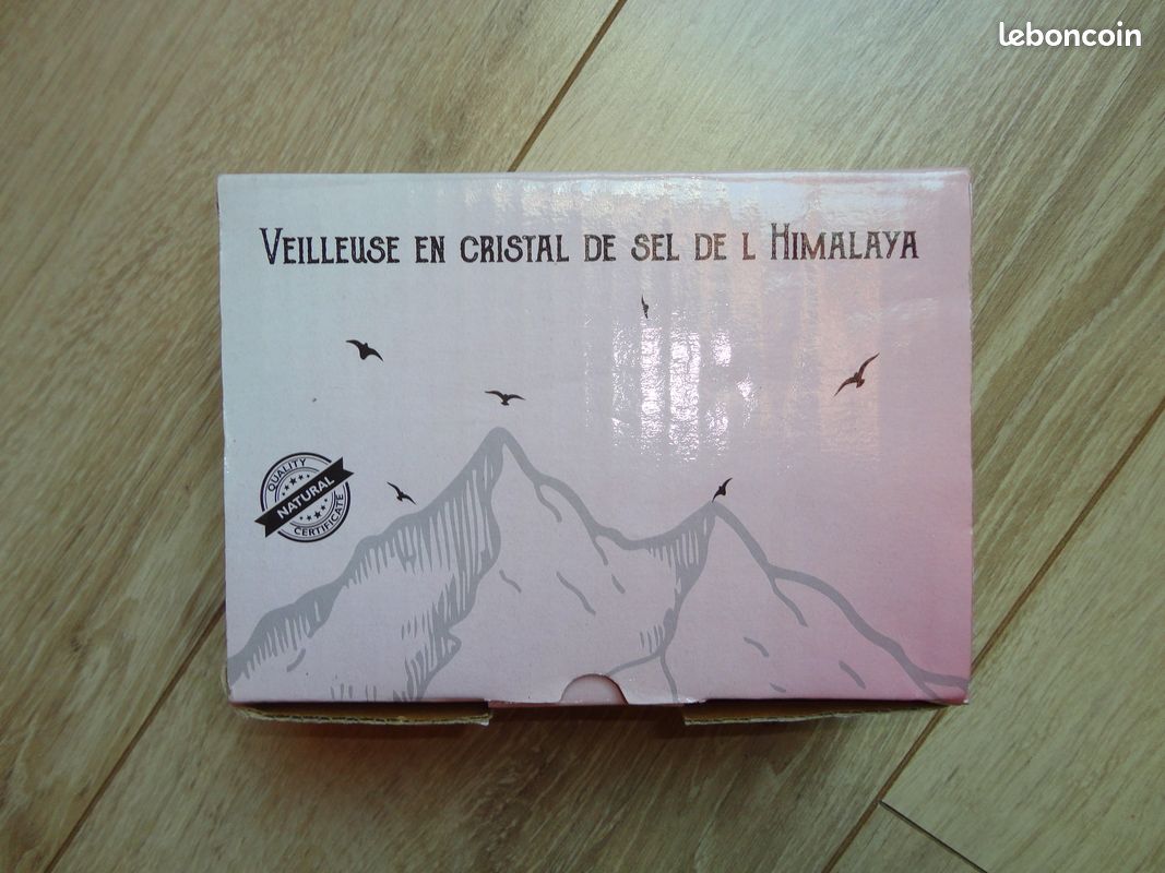Veilleuse en cristal de sel de l'Himalaya (image 3)